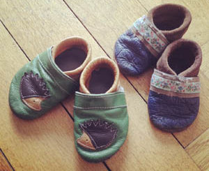 Chromfreie Krabbelpuschen für Babys
