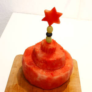 Anleitung mehrstöckige Wassermelonentorte