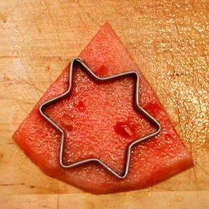 Anleitung Wassermelonentorte, Geburtstagskuchen, Obsttorte