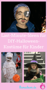 Last-Minute-Ideen für Halloween-Kostüme für Kinder zum Selbermachen