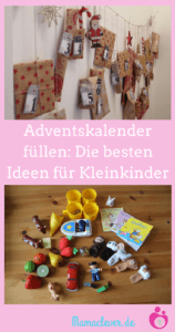 Adventskalender: Füllideen für Kleinkinder