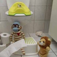 Toilettensitzundhocker