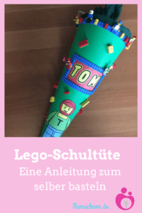 Lego-Schultüte selber basteln mit echten Legosteinen